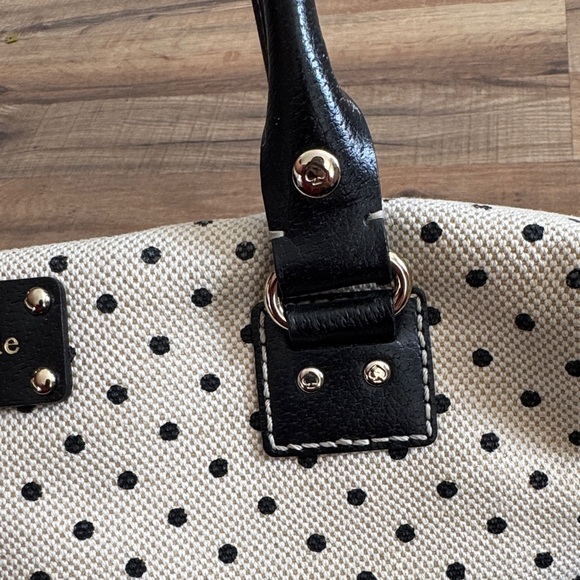 Kade Spade Dr Bag Satchel cream polkadot bag - Picture 9 of 16